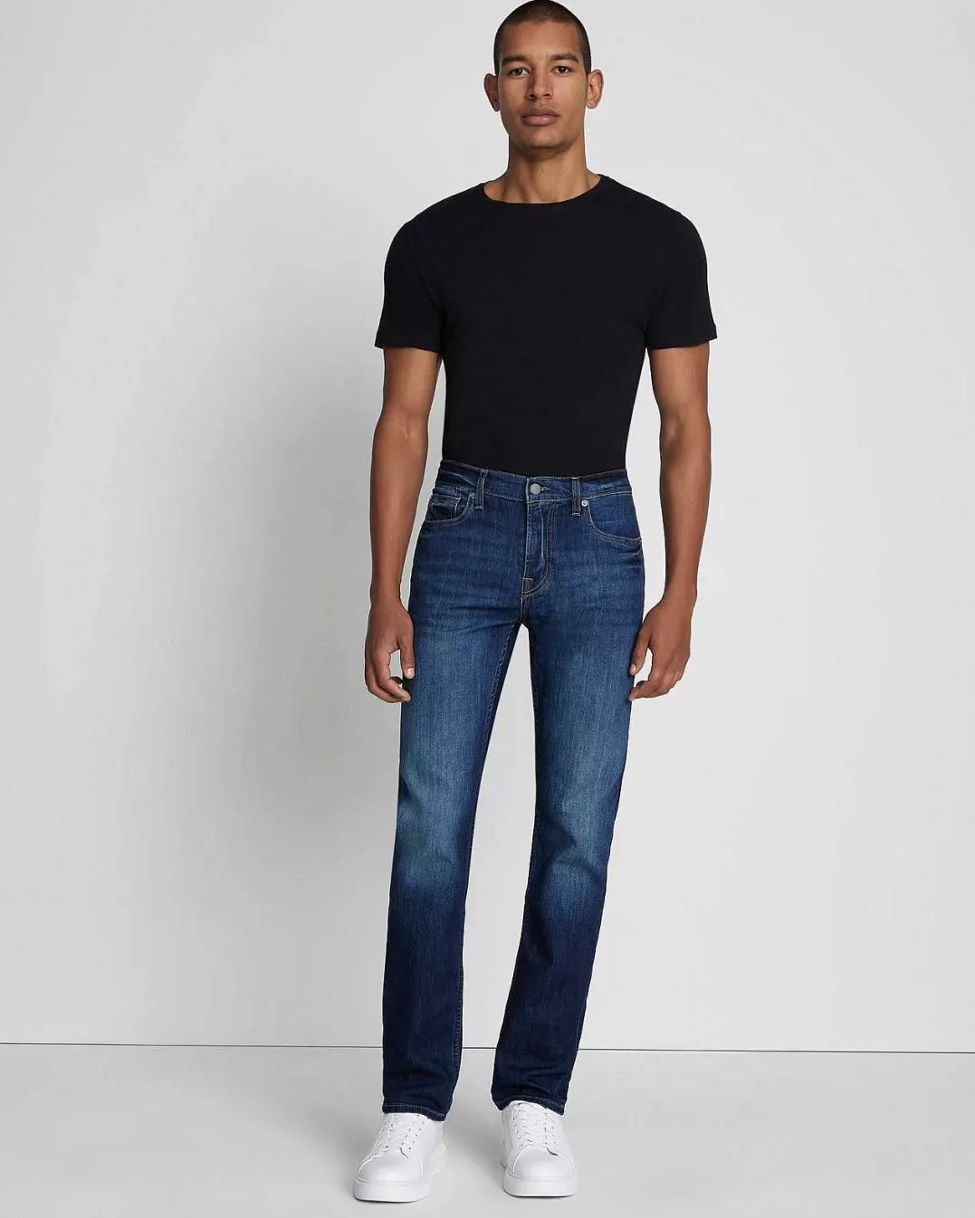 7 For All Mankind Jeans*Airweft Slimmy Squiggle Dans Bois De Fer