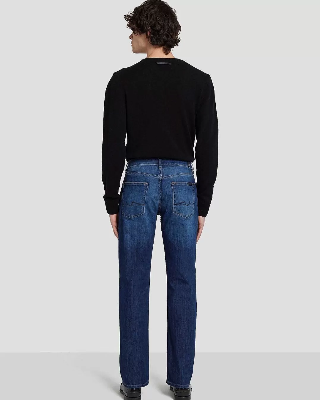 7 For All Mankind Jeans*Airweft Straight Squiggle In Bois De Fer