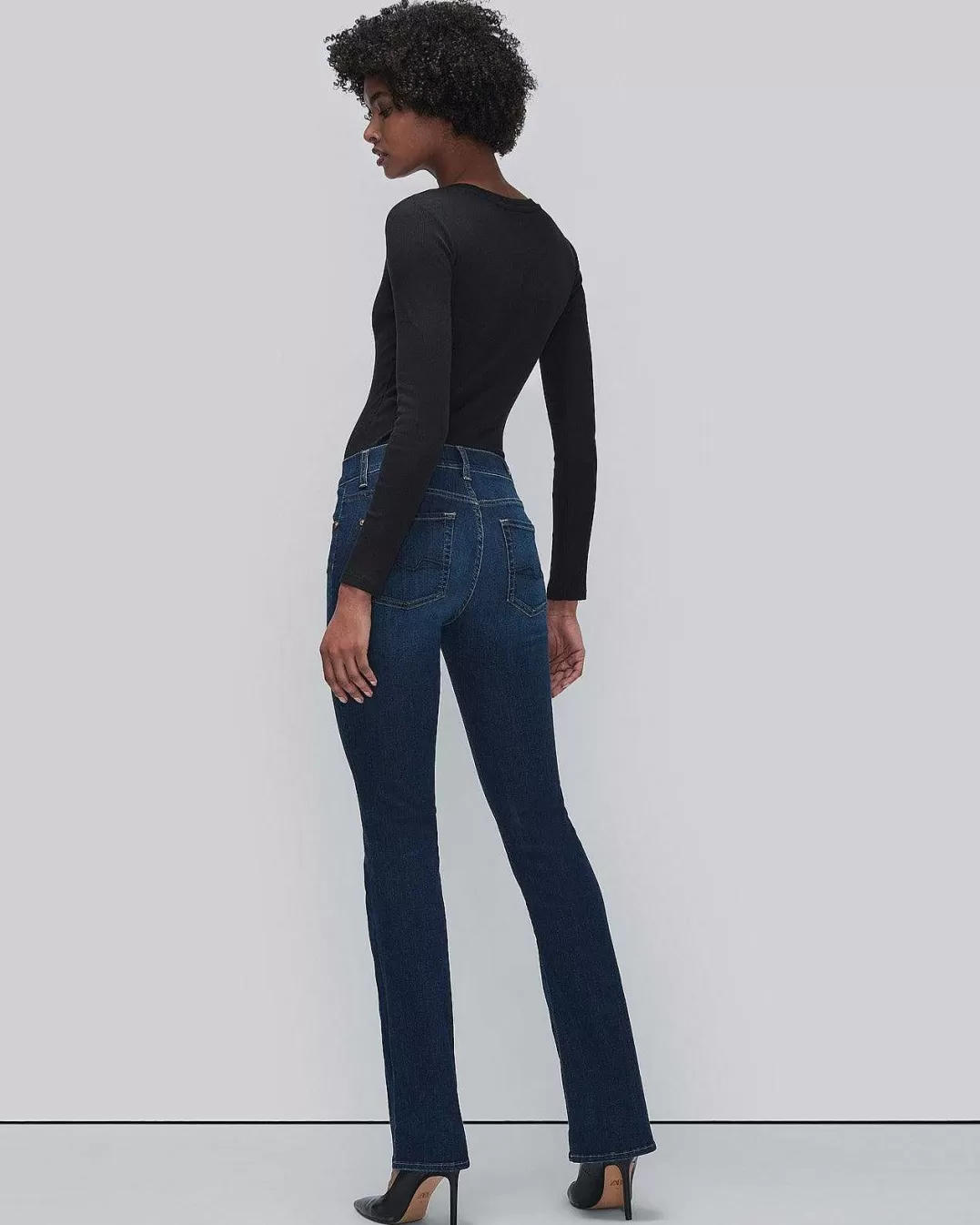 7 For All Mankind Jeans*B (Air) Kimmie Bootcut Dans Indigo Rince