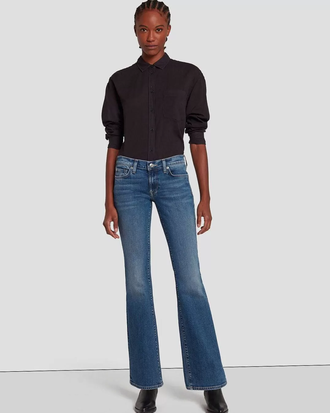 7 For All Mankind Jeans*Bootcut Original Dans New York Sombre