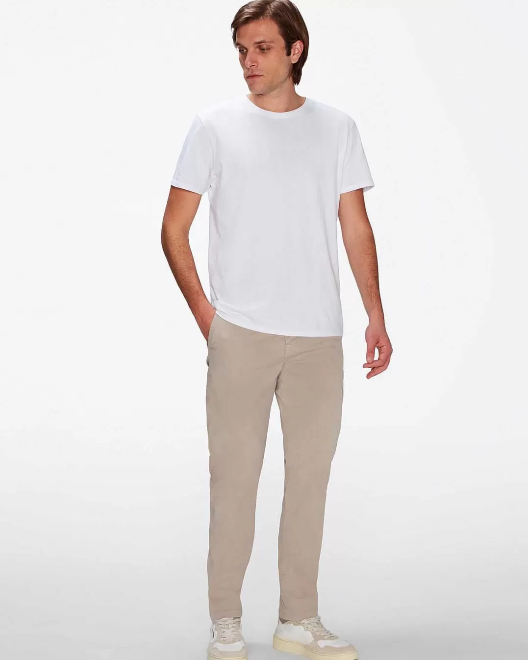 7 For All Mankind Shorts Et Pantalons*Chino Adrien En Serge Airweft Sesame