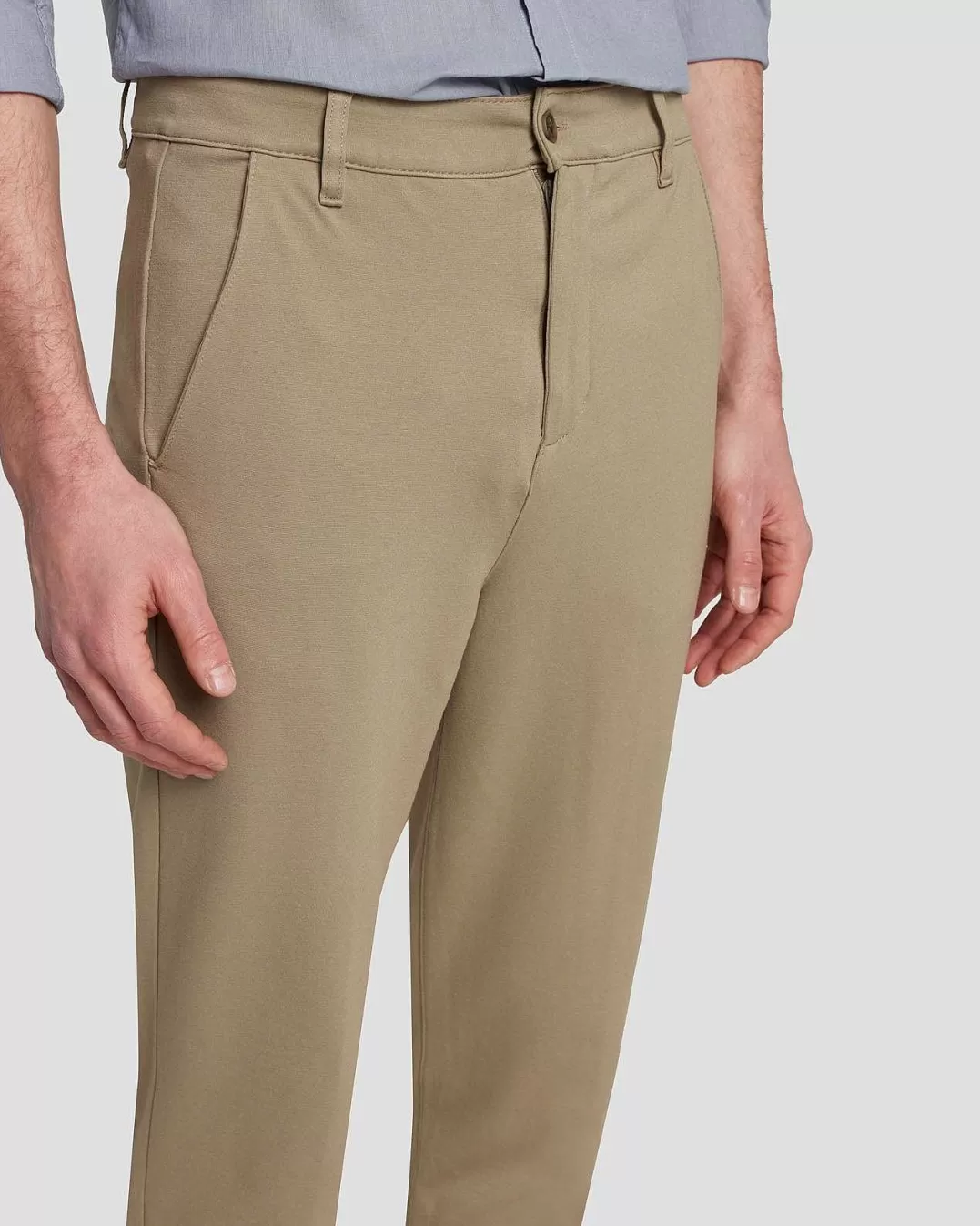 7 For All Mankind Shorts Et Pantalons*Chino De Voyage En Taupe