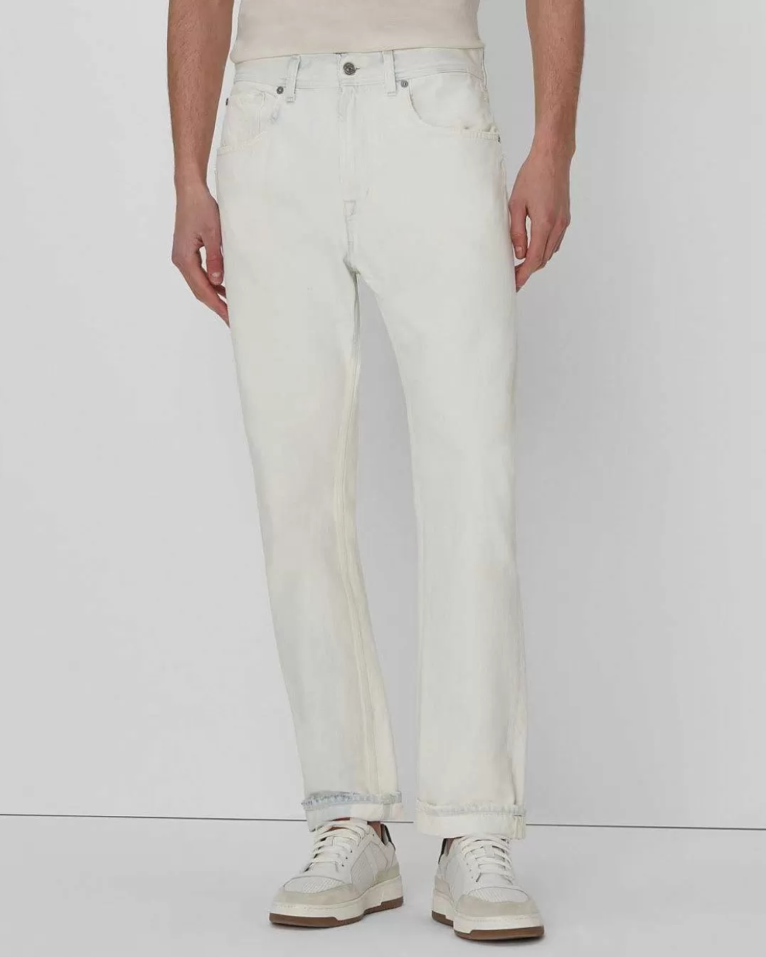 7 For All Mankind Jeans*Cooper J. In Blanchi Nuageux