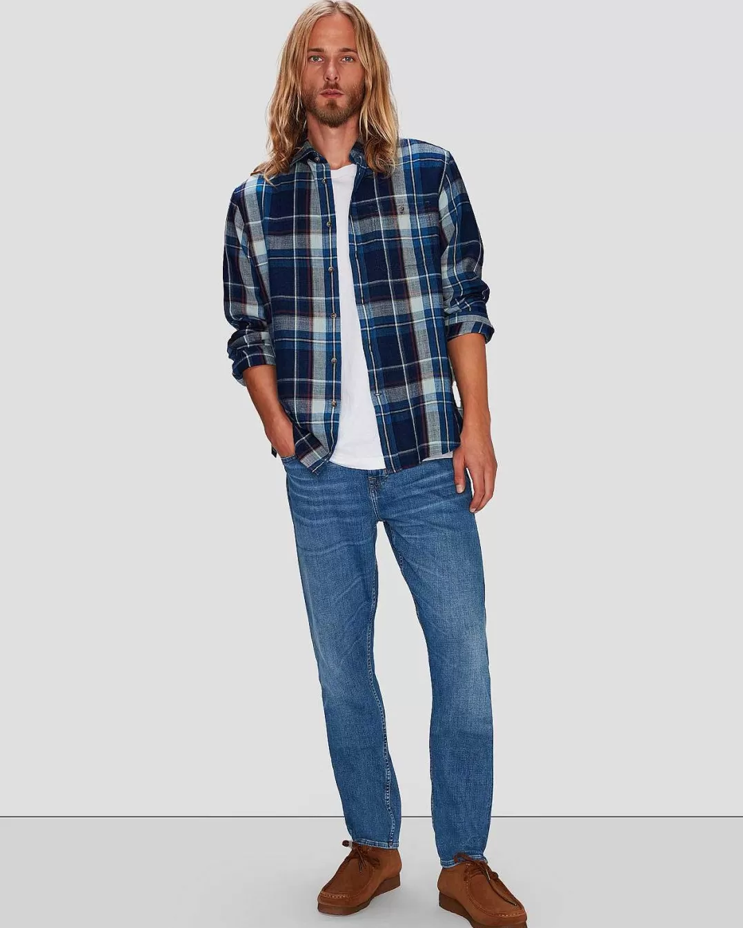 7 For All Mankind Jeans*Earthkind Stretch Tek Adrien Dans Nomade