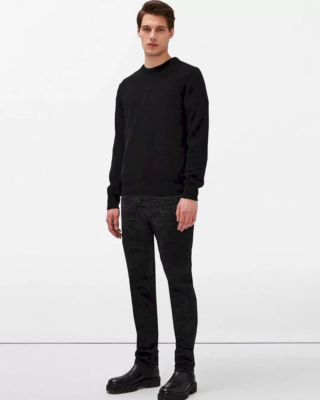 7 For All Mankind Chandails*Equipage En Cachemire Noir