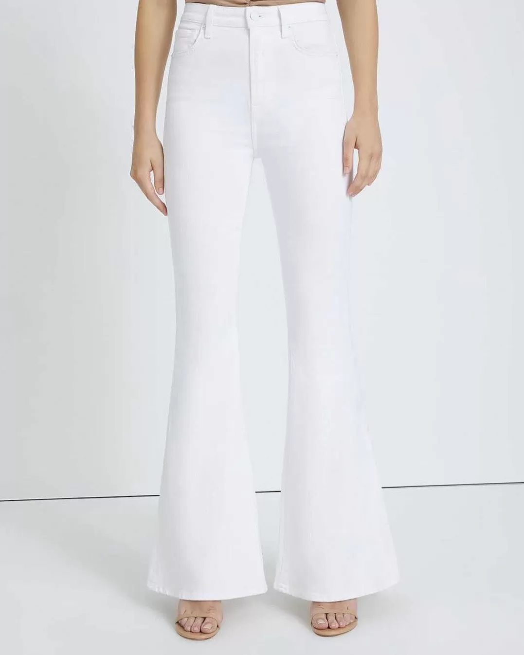 7 For All Mankind Jeans*Jean Mega Evase Blanc Propre