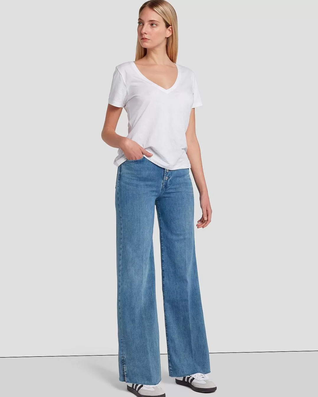 7 For All Mankind Jeans*Jo In, Taille Ultra Haute, Pour Gaucher Vive