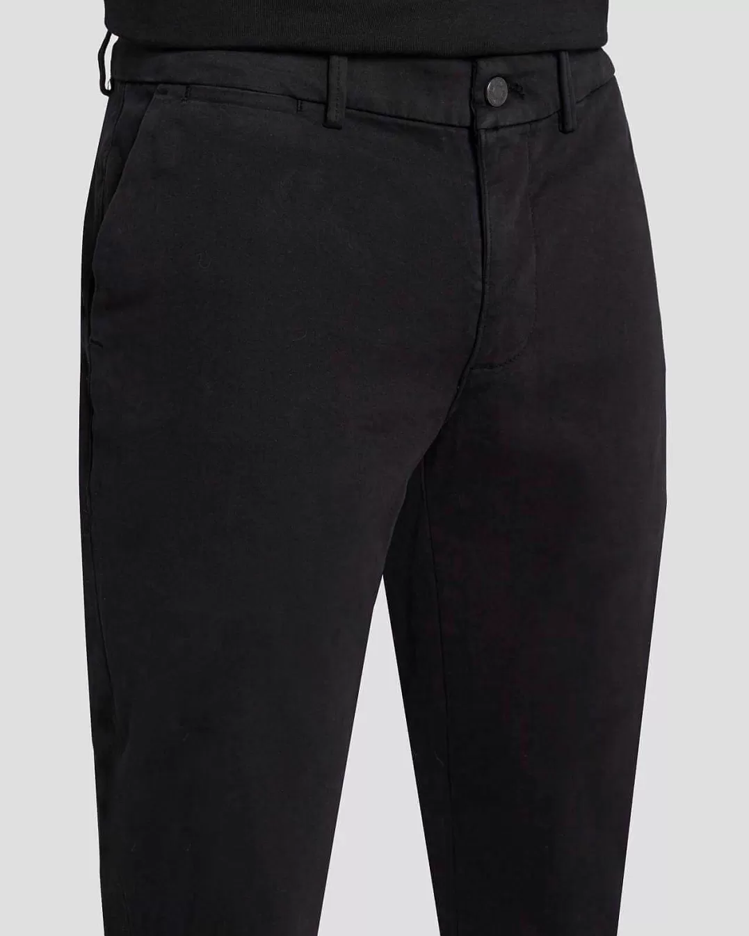 7 For All Mankind Shorts Et Pantalons*Luxe Performance - Slimmy - Chino Fusele Noir