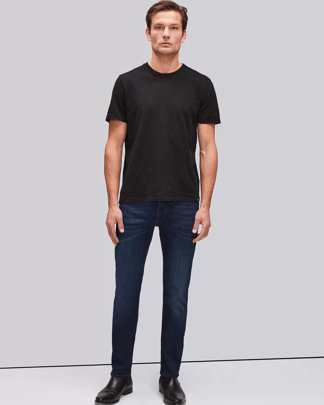 7 For All Mankind Jeans*Luxe Performance Plus Slimmy In Bleu Profond