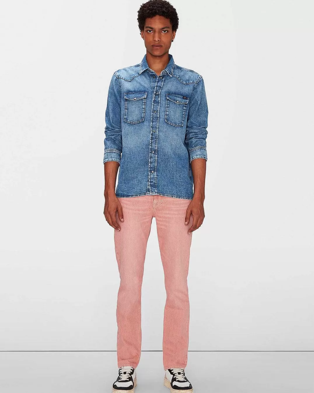 7 For All Mankind Jeans*Ne De La Nature Slimmy Effile Brique Brulee