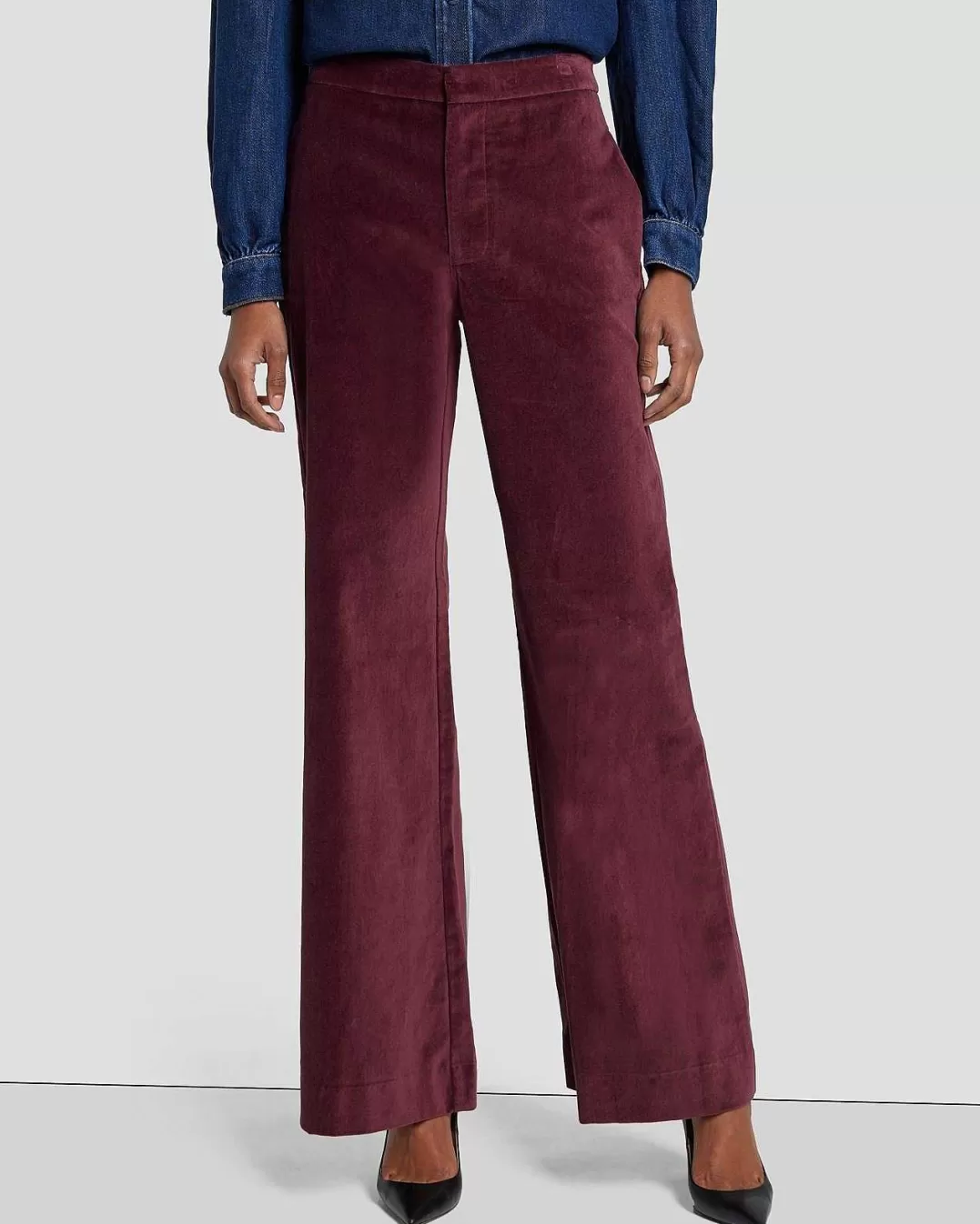 7 For All Mankind Pantalon*Pantalon En Velours Modern Dojo Degustation De Vins