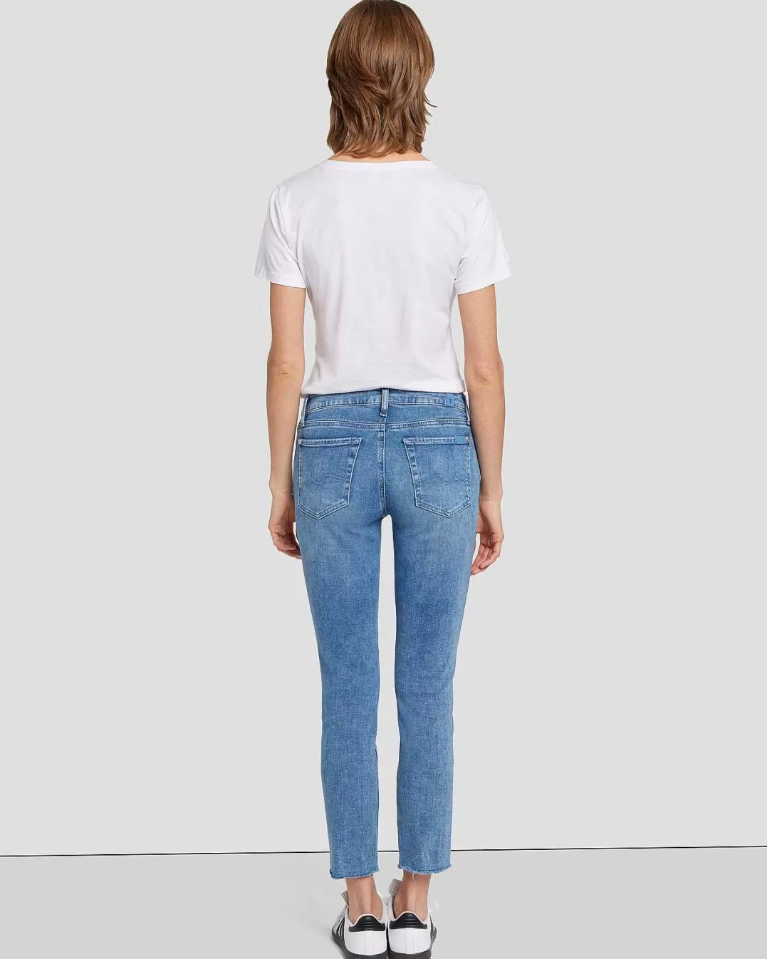 7 For All Mankind Jeans*Roxanne, Main Gauche, Cheville Vive