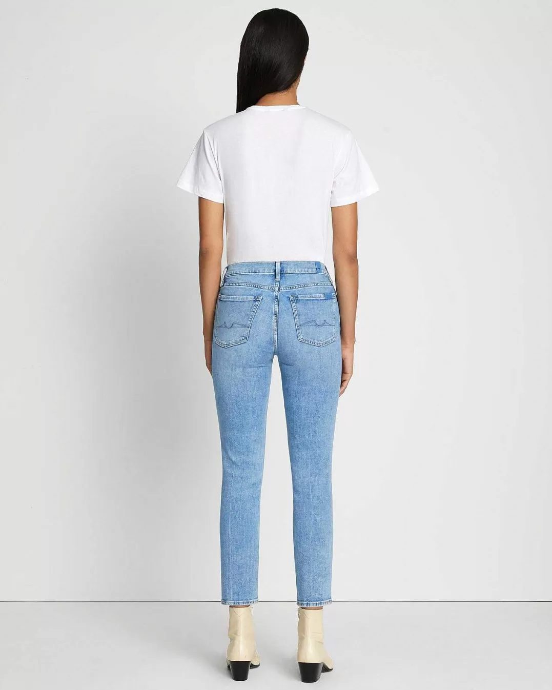 7 For All Mankind Jeans*Roxanne, Main Gauche, Cheville Bailly