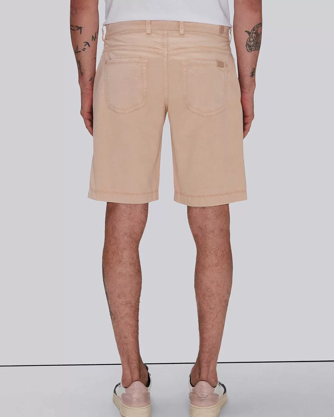 7 For All Mankind Shorts Et Pantalons*Short Chino En Serge Airweft Tangerine