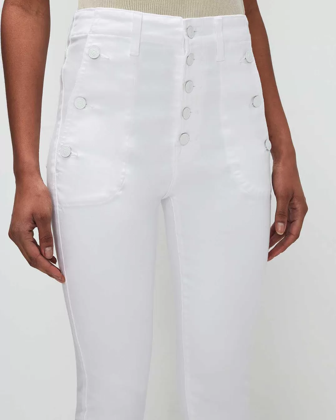 7 For All Mankind Jeans*Slim Illusion Portia Dans Blanc