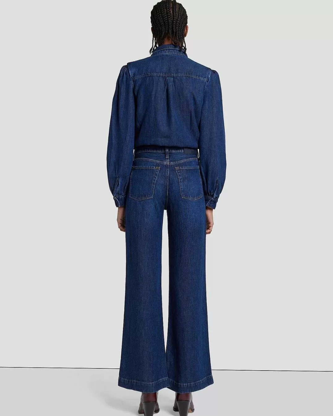 7 For All Mankind Jeans*Tailleur Denim Lustre Modern Dojo In Coquelicot