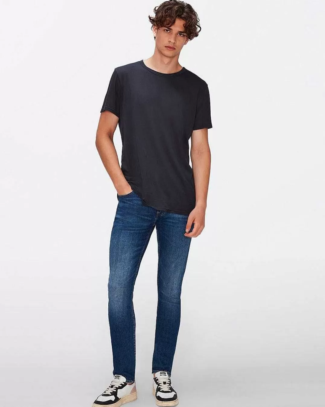 7 For All Mankind Chemises*T-Shirt En Coton Leger Noir