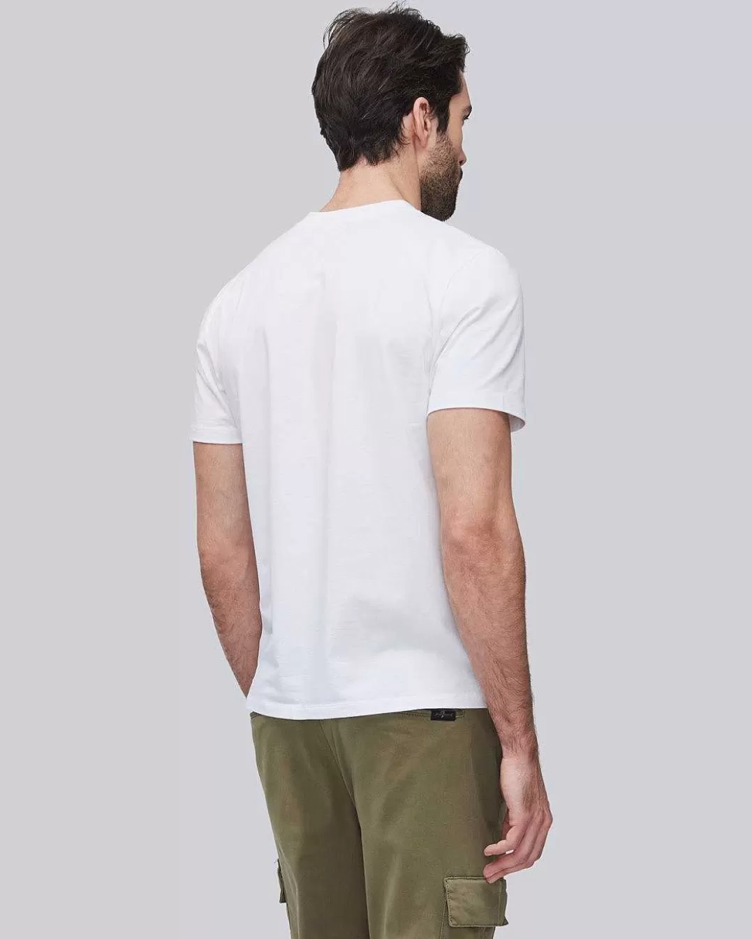 7 For All Mankind Chemises*T-Shirt Performance Luxe Blanc