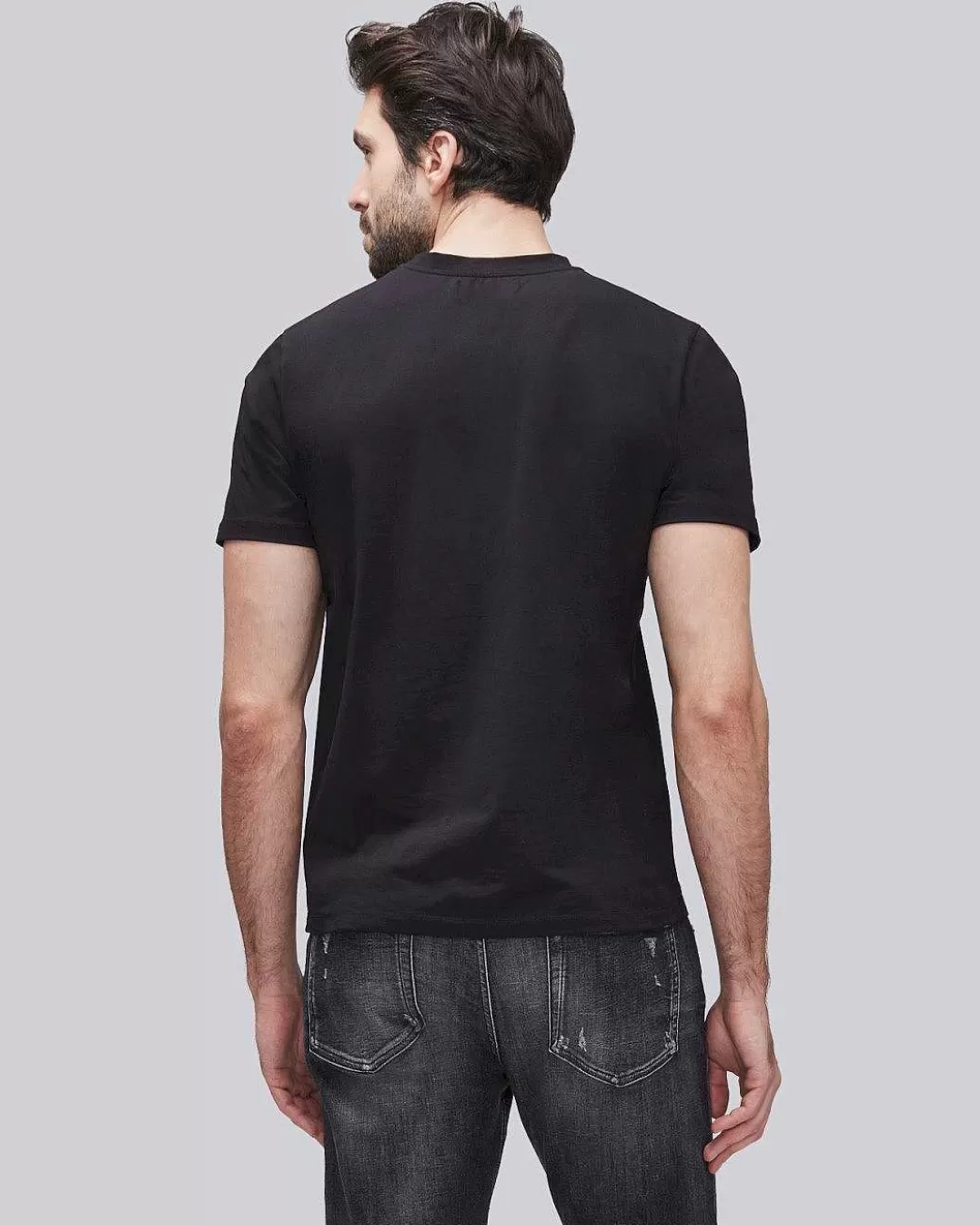 7 For All Mankind Chemises*T-Shirt Performance Luxe Noir