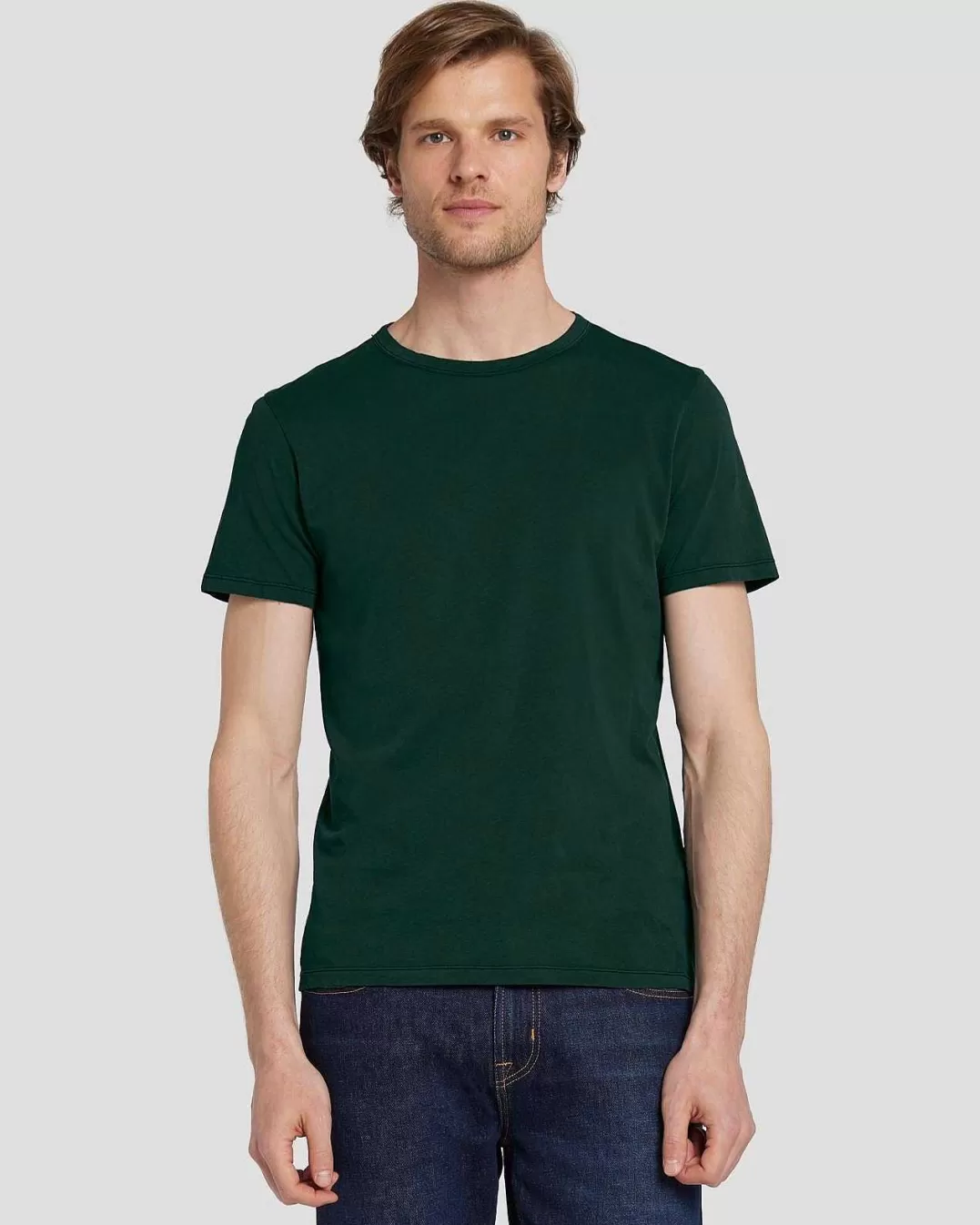 7 For All Mankind T-Shirts*T-Shirt Poids Plume Vert Chasseur