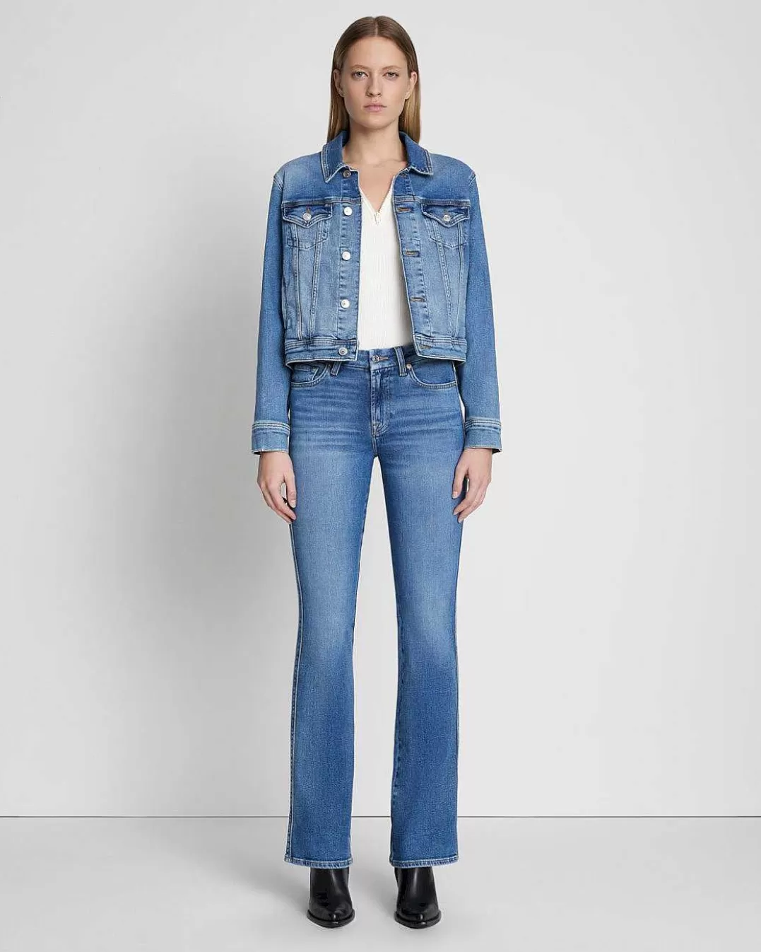 7 For All Mankind Jeans*Veste De Camionneur Classique Lyme