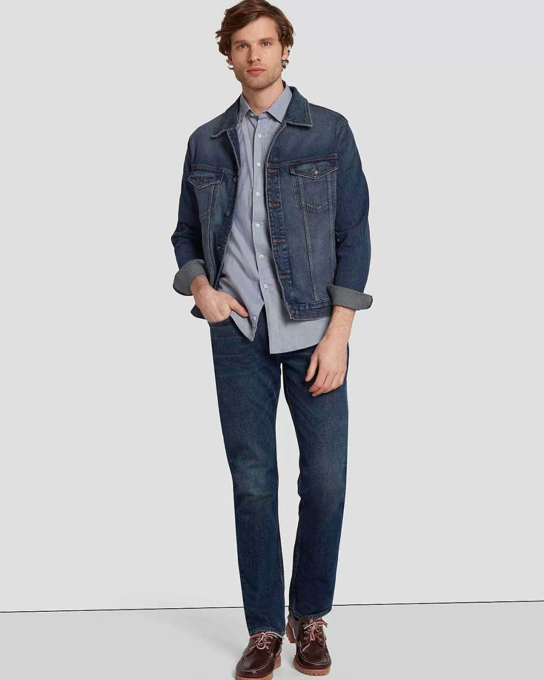 7 For All Mankind Jeans*Veste De Camionneur Parfaite Partir